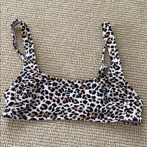 Cheetah print bikini top